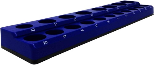 Industro 116 RD SAE+117 BL Metric ½ Drive Magnetic Socket Holders 33 Sockets+2AD - Picture 4 of 7