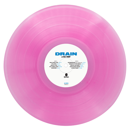 Drain - Living Proof Vinyl /500 Tour Exclusive Translucent Pink First Press NEW - Picture 7 of 7