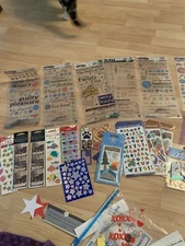 HUGE LOT VTG Collection stickers Sandylion Disney Mrs. Grossman scrapbook etc