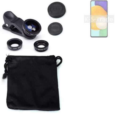 Kamera Linsen für Samsung Galaxy A52 5G Weitwinkel Makro Fisheye Augsatz Linsen - Bild 1 von 6