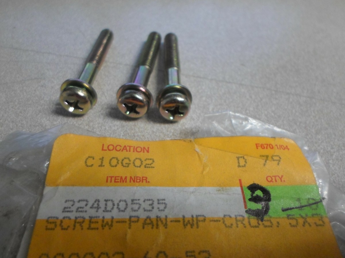 NOS Kawasaki OEM 5X3 Pan Head Screw 1986-1988 ZX1000 224D0535 Qty