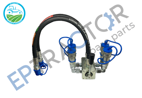 Tractor Remote 6 Port Diverter Valve Manual, 2 into 4 ports With Bracket - Afbeelding 2 van 8