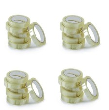 CLEAR TAPE STRONG PARCEL PACKAGING PACKING ADHESIVE CELLOTAPE 25MM X 66M ROLLS