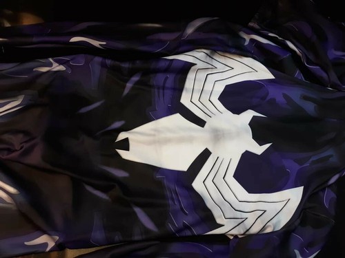 Purple And Black Symbiote Venom Spider-Man Cosplay Costume - Picture 11 of 12