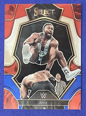 Big E 2023 Panini Select WWE PREMIER LEVEL Card #161 RED BLUE BASE RETAIL