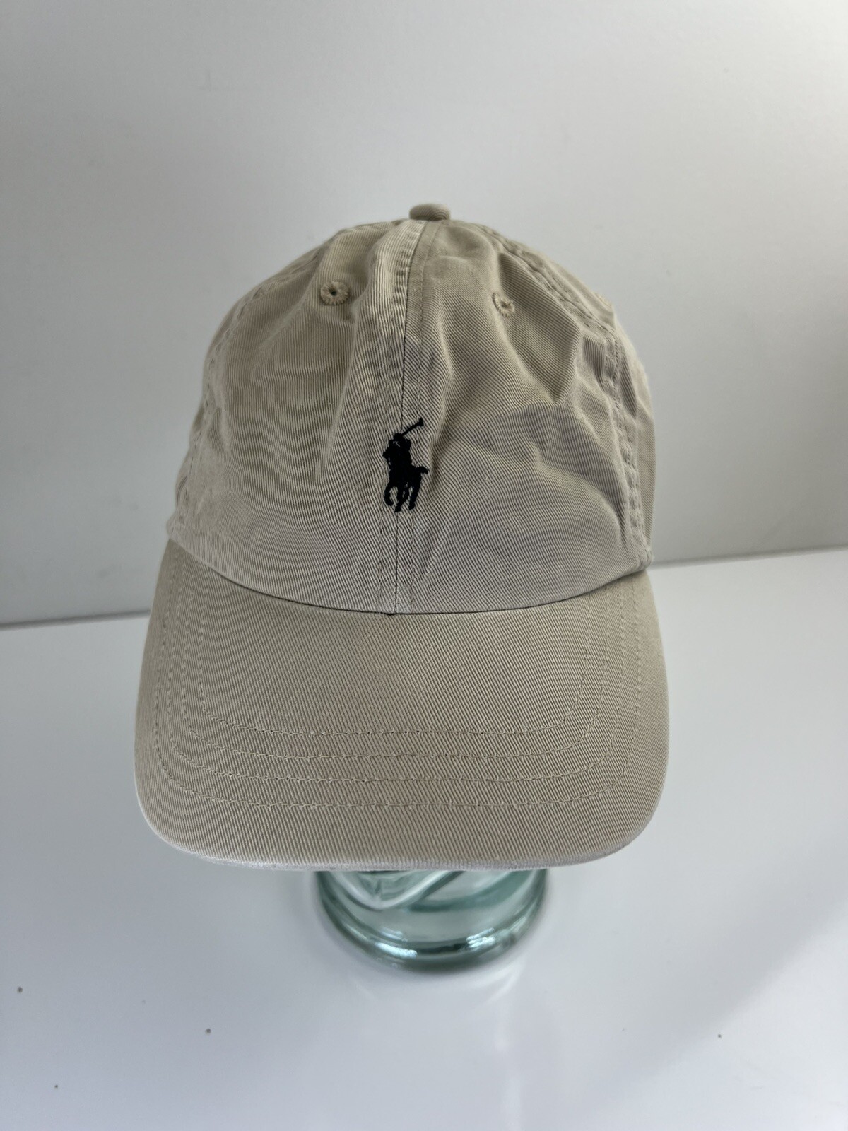 Cappello Polo Ralph Lauren Berretto Cachi con Cavallo Navy Pony Strapback Destrutturato Relaxed