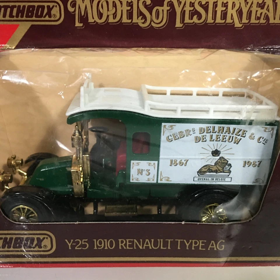 Matchbox 1986 "Modelos de antaño" Y-25 1910 Renault Type Ag Die-Cast Vintage Foto 3 de 4