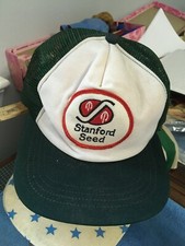 Stanford Seed Vintage Trucker Hat Made in USA Mesh Adjustable NEW ERA