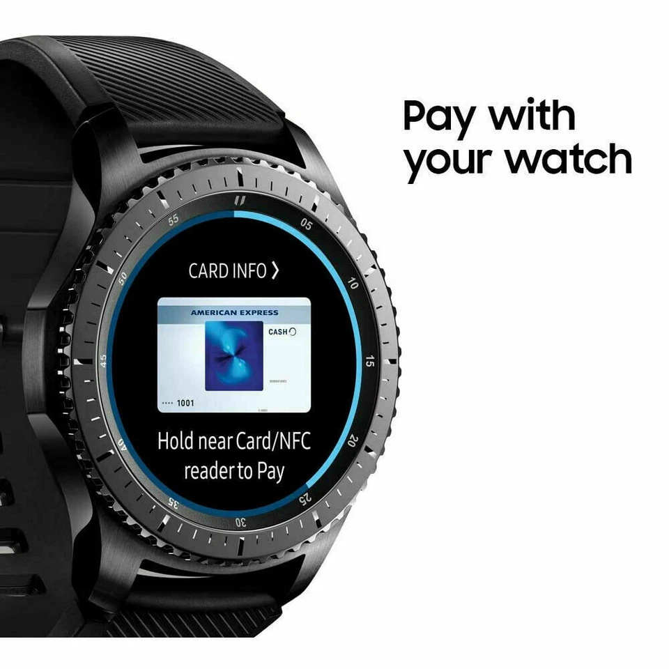 Samsung Galaxy Gear S3 Frontier 46mm SM-R765 WiFi Smartwatch Dark Gray - Image 4 of 4