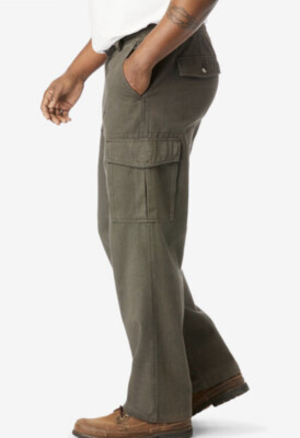Men's Cargo Pants Olive Size 48S Stretchable | eBay