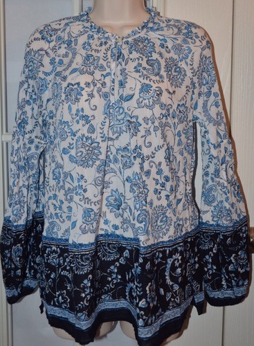 Ann Taylor Loft Loose Fit Tunic Elastic Cuff Size Small