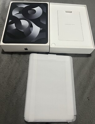 iPad Air (5th Generation) Wi-Fi+Cellular Space Gray 64GB Model MM6R3LL Empty Box