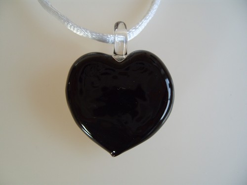 Colgante De Corazón De Vidrio Original De Murano Joyería Collar Nuevo - Imagen 5 de 9