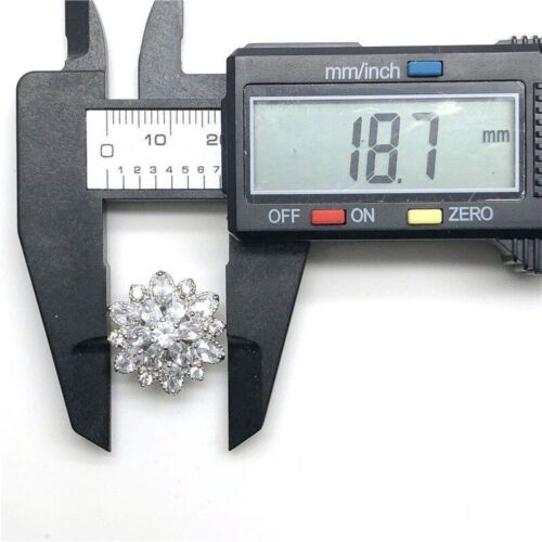 5pcs Cubic Zirconia Crystal Buttons DIY Sew On Decorative Clothes Accessories - Picture 5 of 12