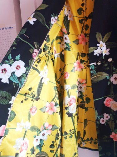 New Ted Baker Secret Trellis Black Textured Floral Satin Dress Coat UK 10 TB 2 - Picture 4 of 24