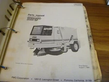 FMC Corp Vanguard 3000 SP Street Sweeper Parts Catalog Manual PN 309078 xz