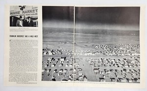 1936 Wheeler Montana Frontier Town Original Print Ad Article Life Magazine 30s