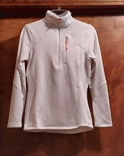 NWOT Spyder Active Ladies LS, Pullover w/ 12" Zipper, Size S, Fitted, White