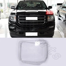 Left Front Headlamp Lens Cover + Lens Cover For GMC Sierra 1500 2014-2018