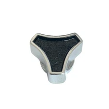 Chrome / Black Tri Bar Air Cleaner Wing Nut 1/4" or 5/16" Chevy Ford 283 350 289