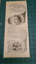 1937 Coty Air Spun: Texture Couldn't Be As Smooth Vintage Print Ad
