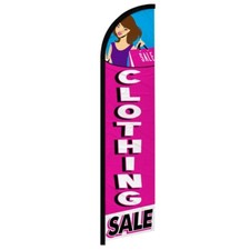 Clothing Sale Windless Advertising Swooper Flag Sale Flag Sale