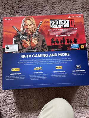 Sony PlayStation 4 Pro Console with Red Dead Redemption 2