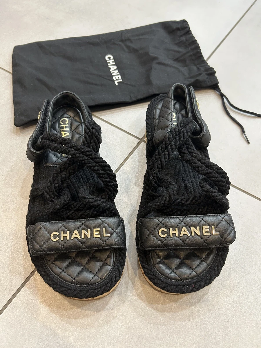 Chanel rope sandals deals