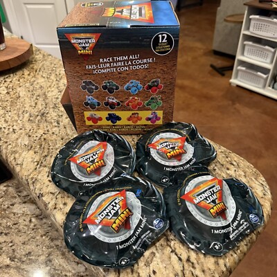 Spin Master Monster Jam Minis 2025 Series 18 Lot Of 4 Blind Bags