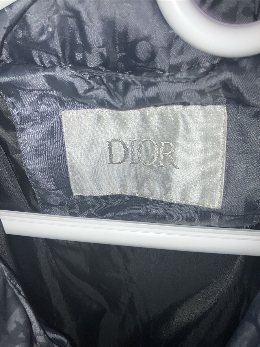 DIOR OBLIQUE DOWN JACKET Black Technical Jacquard Men's Size DIOR OBLIQUE DOWN JACKET Black Technical Jacquard Men's Size