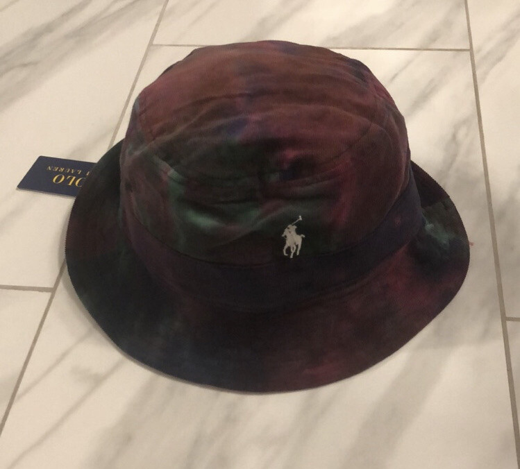 Polo Ralph Lauren cappello uomo velluto a coste secchiello viola