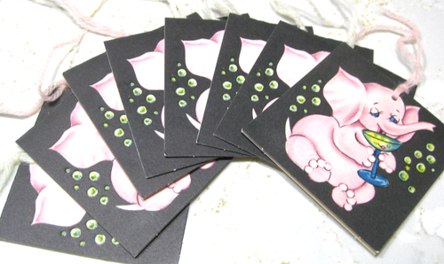8 VINTAGE BRIDGE TALLY CARDS 1940-50'S BY GIBSON