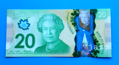 #666 Canada Banknote - 2012 $20 Twenty Dollar Queen Elizabeth II ...