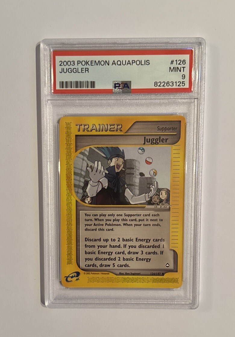 2003 Pokémon Aquapolis # 126 Juggler PSA 9 MINT