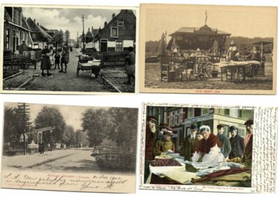 NIEDERLANDE STREETLIFE Inkl. AMSTERDAM 19 Vintage PC Pre-1940 mit BESSER (L4299)