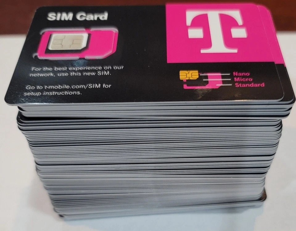 100 NEW T-Mobile R15 4G 5G LTE SIM Cards 3 in 1 Triple Cut Activate 8/2026 Exp. - Image 2 of 2