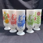 Vintage Avon 5 1970's Demi-Cup Footed Milk Glass Collection