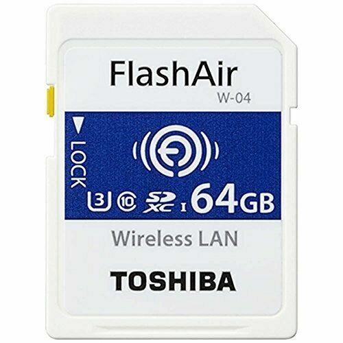 TOSHIBA FlashAir W-03 Wifi SD-Card 32GB Photo Transfer to iPhone 