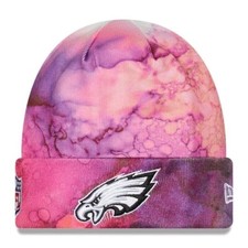 Philadelphia Eagles NFL New Era Ink Dye 2022 Crucial Catch Knit Beanie Cap  🏈