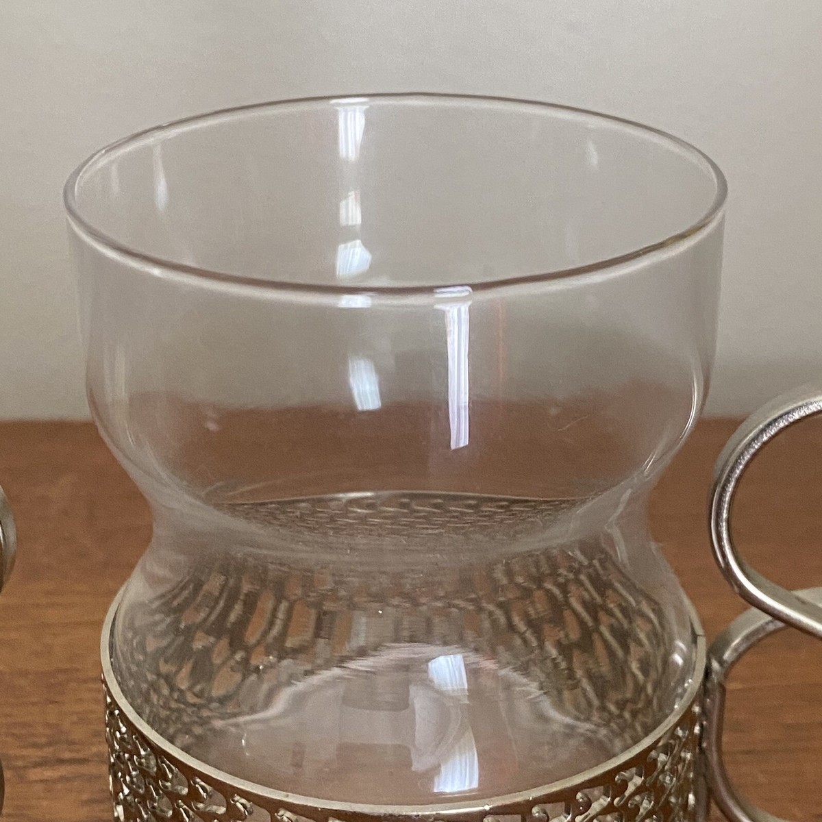 Pair 2X Vintage IITTALA 'Tsaikka ' TEA Glasses Timo