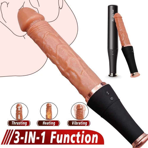 Vibrator Dildo Stoßfunktion G-Punkt Klitoris Vibratoren Sexspielzeug für Frauen - Bild 8 von 24