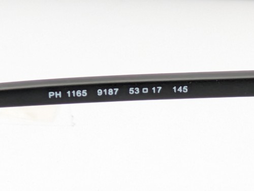 Polo Ralph Lauren PH1165 9187 Rectangle Matte Gunmetal Mens Eyeglasses 53mm - Picture 5 of 7