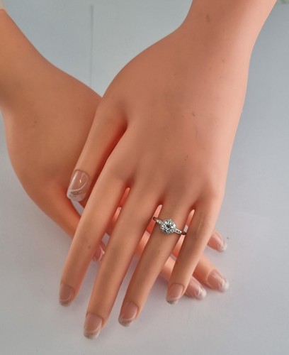 18K 750 Gold Solitaire 1,115ct Diamond Ring RG55 Diamant Solitär Unikat Brillant - Bild 2 von 24