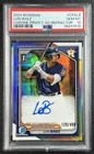 LUIS BAEZ PSA 10 2024 BOWMAN CHROME #CPA-LB REFRACTOR AUTO 1ST PROSPECT 129/499