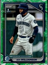 2024 Bowman #BCP-67 Ben Williamson Chrome Prospects Lunar Glow Refractors