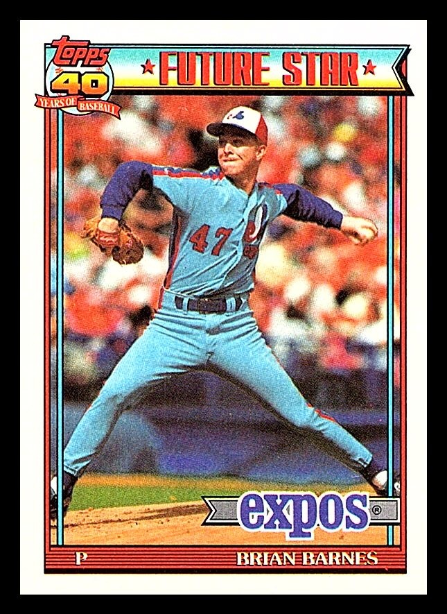 1991 Topps Micro #211 Brian Barnes Free Shipping