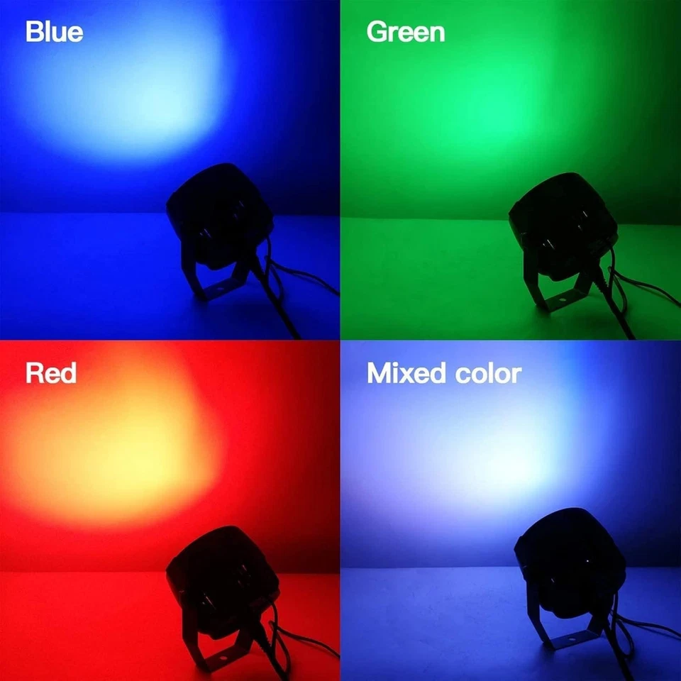 2 PACK-SHEHDS LED Par StageLight 30W COB Wash Lights RGB 3in1 Remote&DMX Control - Image 2 of 4