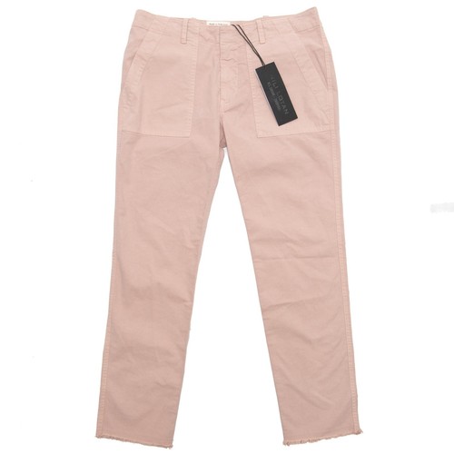 Nili Lotan Dusty Pink Raw Hem Patch Pocket Jenna Pants Size 4