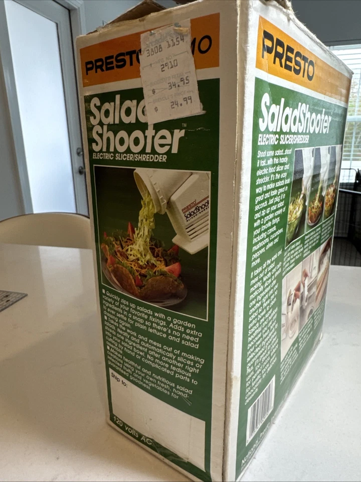 VTG Presto Salad-Shooter Electric Slicer/Shredder Kitchen Appliances Gadgets - Image 3 of 4