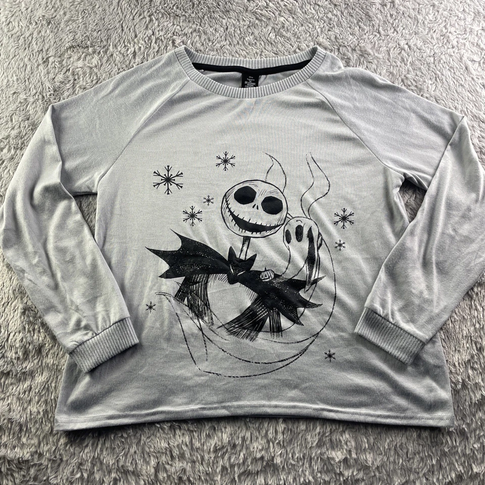 Jack Skellington Ropa de Dormir Juvenil Gris Medio Negro Pesadilla Antes de Navidad Foto 2 de 4